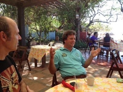 Jason Henzell, of Jake's Restaurant on Treasure Bay, St Elizabeth Jamaica.