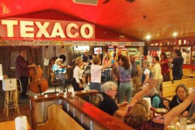 Dancing at dinner at Clint's Barbecue, Sevierville, TN