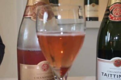 Taittinger's Rose Champagnes in Reims, France.