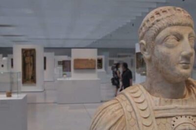 Inside the new Louvre Lens.