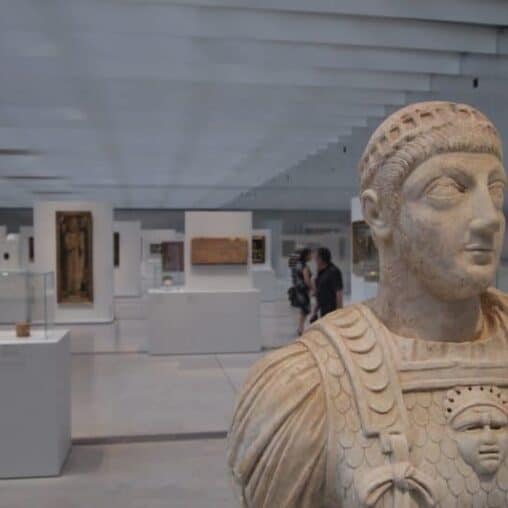 Inside the new Louvre Lens.