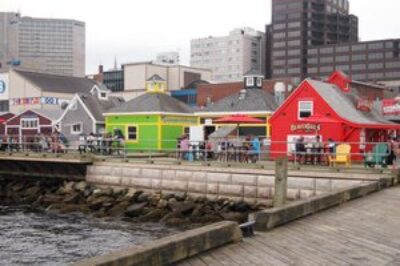 Long boardwalk in Halifax.