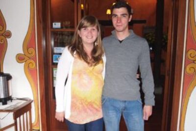 Priscila Saldana d Traverso and Fernando Traverso of Hosteria Caballo Campana in Cuenca.