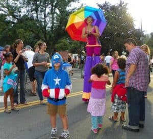 Amherst Block Party. photo by Larry Kelley, Amherst blogger. Click photo to Read his fun blog Only in the Republic of Amherst