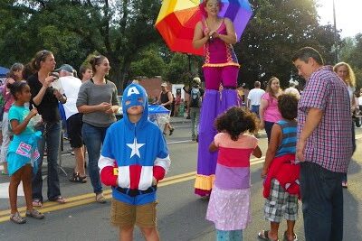 Amherst Block Party. photo by Larry Kelley, Amherst blogger. Click photo to Read his fun blog Only in the Republic of Amherst