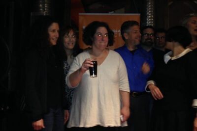 Josie Dulles, winner of Valley Voices Story Slam, Northampton March 14, 2014