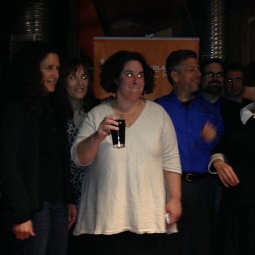 Josie Dulles, winner of Valley Voices Story Slam, Northampton March 14, 2014