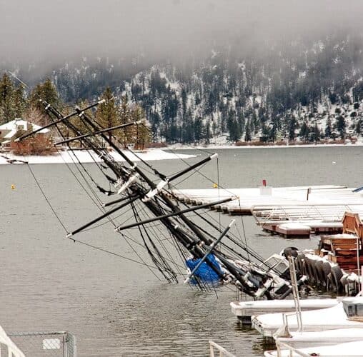 The Time Bandit pirate ship in Big Bear Lake.