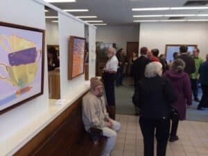 A good crowd showed up to support the exciting Arts Bank in South Deerfield.