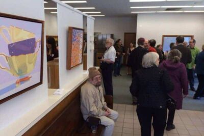 A good crowd showed up to support the exciting Arts Bank in South Deerfield.