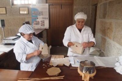 Cheesemakers at Hotel Casa da Inguas, central Portugal.