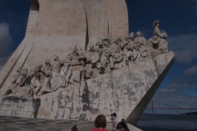 Memorial to the explorers in Lisbon.