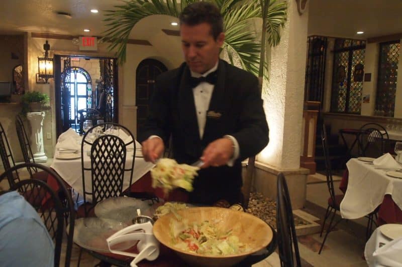 Since 1905, they've been serving this salad of iceberg, ham, cheese, with worcestershire sauce at the Columbia Restaurant, Tampa, Florida.
