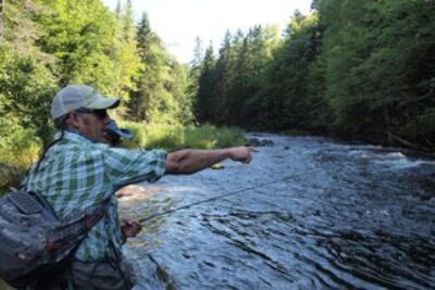 Bill Bernardt, a local fishing guide in Pittsburg New Hampshire.