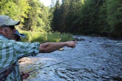 Bill Bernardt, a local fishing guide in Pittsburg New Hampshire.