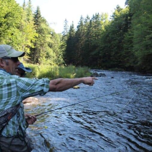 Bill Bernardt, a local fishing guide in Pittsburg New Hampshire.