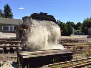 Building the New Railroad Crossing on Elm Street