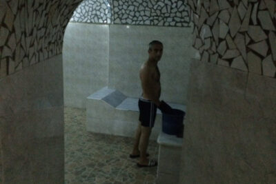 Our scrubber at the Bath Bakhmaro in Tbilisi.