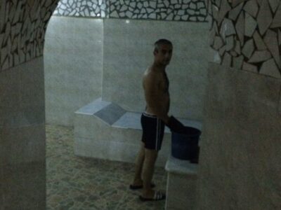 Our scrubber at the Bath Bakhmaro in Tbilisi.