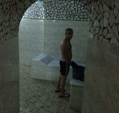 Our scrubber at the Bath Bakhmaro in Tbilisi.