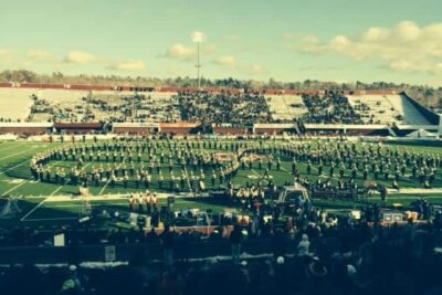 The Pride and Class of New England, the University of Massachusetts Marching Band!