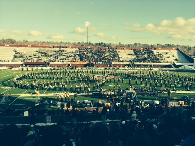 The Pride and Class of New England, the University of Massachusetts Marching Band!
