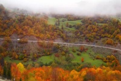Fall in Svaneti, Mestia Georgia.