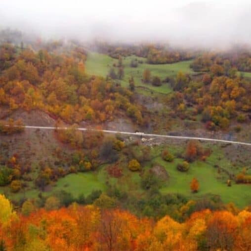 Fall in Svaneti, Mestia Georgia.