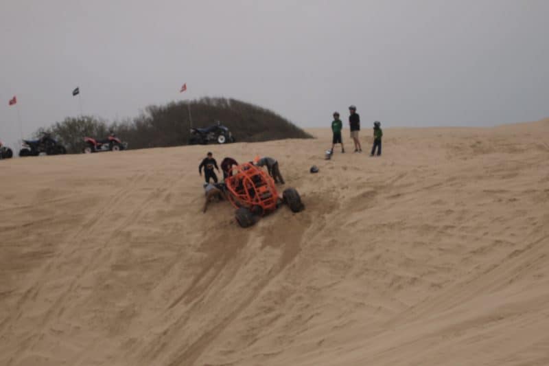 Sometimes the dune buggies get stuck. And at $250 an hour, that stinks!