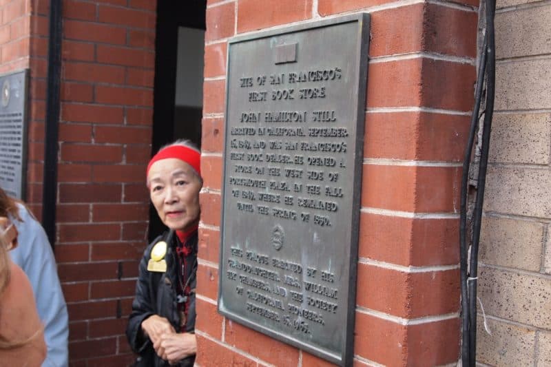 Dorothy Quong explains some of Chinatown's history during the Wok Wiz Chinatown Tour.