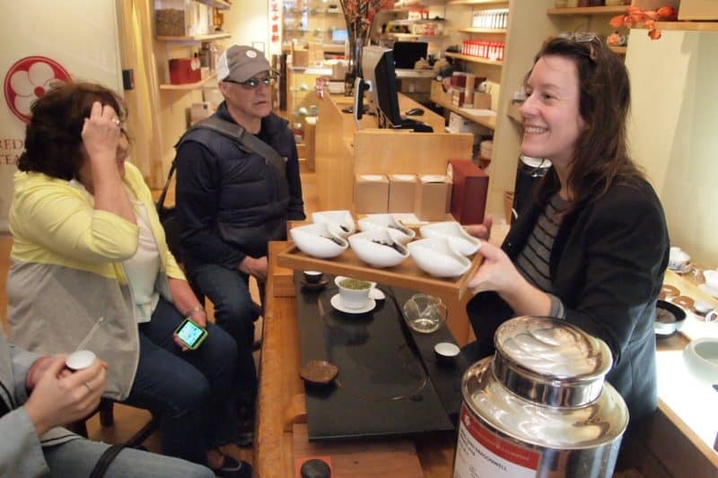 We sampled teas from around China at Red Blossom Tea Co.