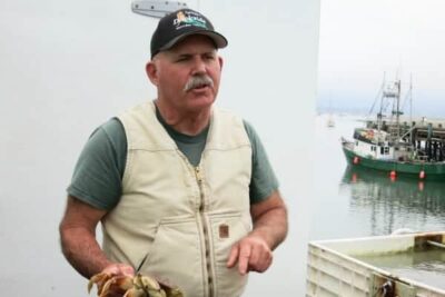 Mark Tognazzini of the Dockside restaurants: a fisherman, fishmonger and restauranteur in Morro Bay Calif. Mary Gilman photos
