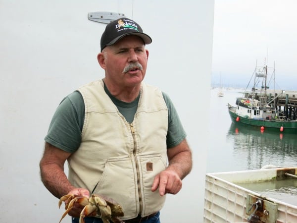 Mark Tognazzini of the Dockside restaurants: a fisherman, fishmonger and restauranteur in Morro Bay Calif. Mary Gilman photos