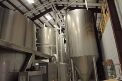 The 50 barrel system at Fort Hill Brewery makes only lagers and each batch takes 5-6 weeks, Berwini said.