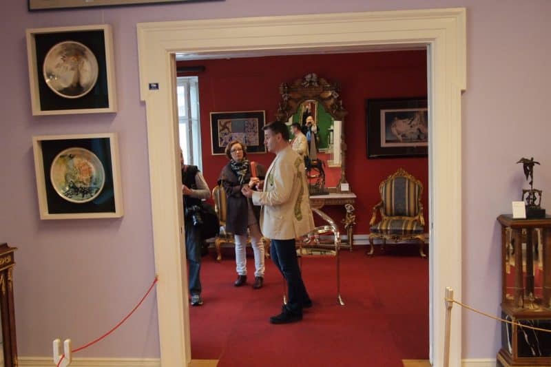 Ted Wallin in his Salvador Dali museum in Pargas, Finland.
