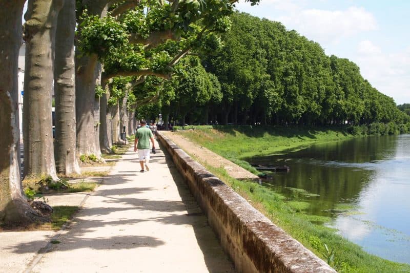 Vienne river in Chinon.