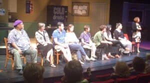 The cast of Luna Gale at a talk-back after Thursday