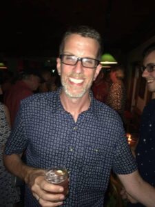 Michael Kusek was all smiles as he launched Take magazine at the Lakehouse.