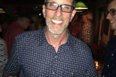 Michael Kusek was all smiles as he launched Take magazine at the Lakehouse.