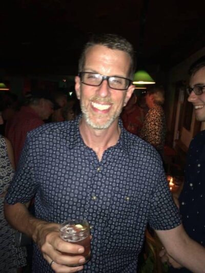 Michael Kusek was all smiles as he launched Take magazine at the Lakehouse.