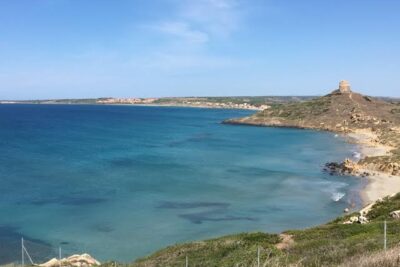 The Sinis Peninsula outside of Cabras, Sardinia.
