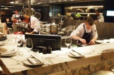 Grand Cafe Krasnapolsky in Dam Square in Amsterdam, Chef Jacob Jan Boema, 3 stars from Michelin.