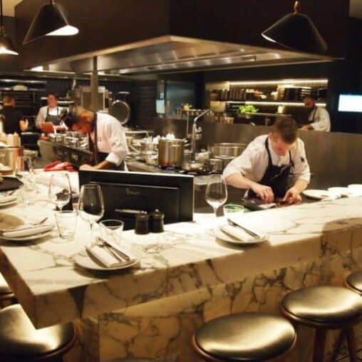 Grand Cafe Krasnapolsky in Dam Square in Amsterdam, Chef Jacob Jan Boema, 3 stars from Michelin.