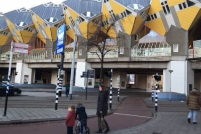 The Cube apartments are famous in Rotterdam. 