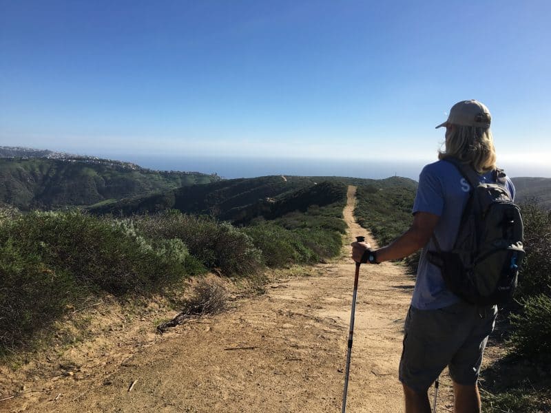 hiking in wilderness in Laguna Beach. More than 20,000 acres are preserved up in this canyon, stretching far toward Irvine.