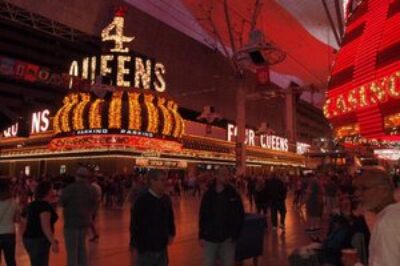 Glitz and glitter in downtown Las Vegas!