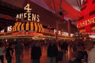 Glitz and glitter in downtown Las Vegas!