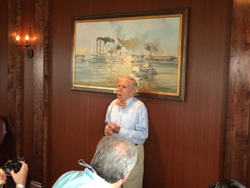 A former paddle wheel ship captain shares stories about the river aboard the Natchez in New Orleans.