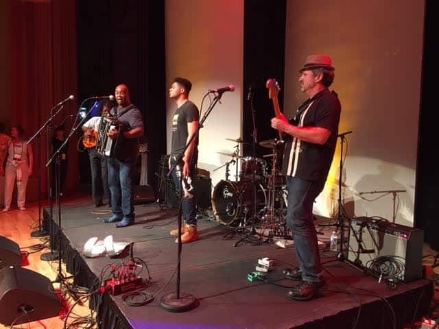 Sweet Crude, a Zydeco band, rocked the Orpheum at the opening brunch. 