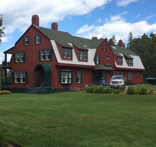 Eleanor and FDR's Red Cottage, with 32 rooms, at Campobello.